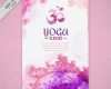 Flyer Vorlagen Yoga Inspiration Cute Watercolor Yoga Flyer with Mandalas Vector