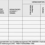 Fmea Analyse Vorlage Erstaunlich Qualitätsmanagementhandbuch