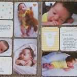 Fotobuch Baby 1 Jahr Vorlage Hübsch Baby Spread &quot;1 Month Old&quot; Using Project Life by Stampin´up