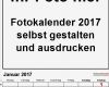 Fotokalender 2018 Vorlage Erstaunlich Fotokalender 2017 Als Word Vorlagen Zum Ausdrucken Kostenlos