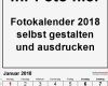 Fotokalender 2018 Vorlage Großartig Fotokalender 2018 Als Word Vorlagen Zum Ausdrucken Kostenlos