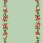 Frames HTML Vorlagen Elegant Free Printable Vintage Rose Stationery Ausdruckbares