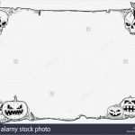 Frames HTML Vorlagen Erstaunlich Hand Drawing Cartoon Halloween Frame Scroll Sheet Of