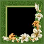 Frames HTML Vorlagen Fabelhaft Green Transparent Frame with Flowers