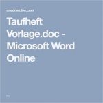 Fürbitten Vorlage Erstaunlich Taufheft Vorlagec Microsoft Word Line