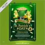 Fußballturnier Plakat Vorlage Cool St Patrick Tages Plakat Vorlage Mit Goldenen Kleeblätter