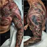 Ganzarm Tattoo Mann Vorlagen Einzigartig Tattoo Drachen Brust Schulter Arm Tattoo Arm