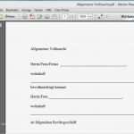 Generalvollmacht Vorlage Word Neu Vollmacht Pdf Vorlage Download Chip