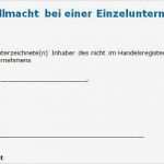 Generalvollmacht Vorlage Word Schön Generalvollmacht Bei Einer Einzelunternehmung Muster Zum