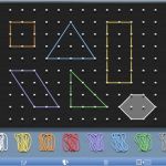 Geobrett Vorlage Inspiration Geoboard Digitales Nagelbrett Schule