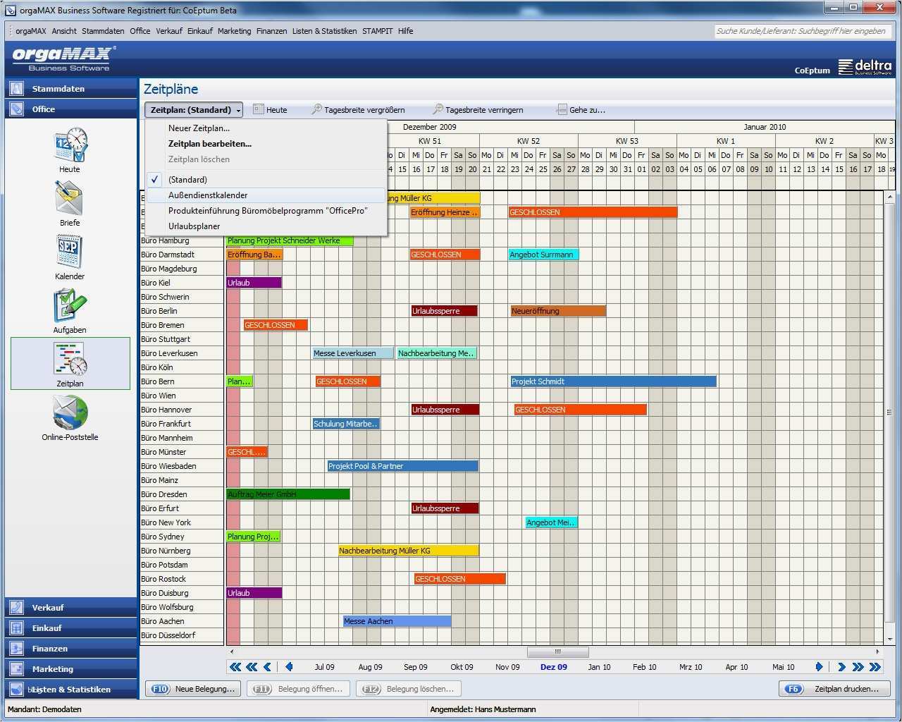 orgaMAX Bürosoftware Die orgaMAX Bürosoftware kann