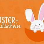 Geschenkgutschein Vorlage Hübsch Geschenkgutschein Osterhase Kostenlose Vorlage Zum Download