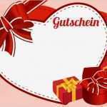 Geschenkgutschein Vorlagen Kostenlos Hübsch Valentinstag Gutschein Vorlagen ‒ Kostenlos Zum Ausdrucken