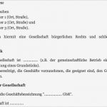 Gesellschaftsvertrag Gbr Vorlage Word Süß Verträge Archiv Startup &amp; Selbständig