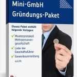 Gesellschaftsvertrag Ug Vorlage Großartig Mini Gmbh Gründungs Set • De Vorlage Download