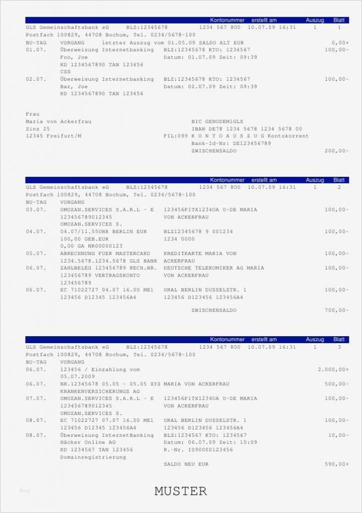 Gls Paketaufkleber Vorlage Erstaunlich Nett Kontoauszug Vorlage Herunterladen Zeitgenössisch