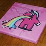 Graffiti Vorlage Neu the Sick Unicorn Pink Urban Art Print Canvas Ltd Edition