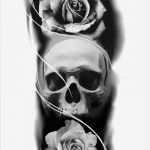 Gravur Motive Vorlagen Genial Tatuagem De Caveira Skull Tattoo Tatuagem De Rosa Rose