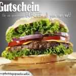 Gutschein Essen Gehen Vorlage Best Of Burger Essen