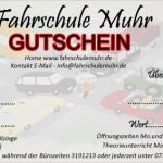 Gutschein Fahrschule Vorlage Angenehm Gutscheine