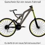 Gutschein Für Ein Fahrrad Vorlage Wunderbar Gutschein Fr Ein Neues Fahrrad Fahrradgutschein Vorlage