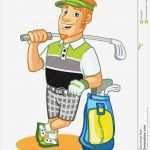 Gutschein Golf Vorlage Neu Golfer Cartoon Stock Illustration Image