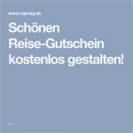 Gutschein Reise Vorlage Erstaunlich Schönen Reise Gutschein Kostenlos Gestalten