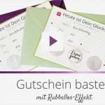 Gutschein Selber Machen Vorlage Beste [diy] Gutschein Basteln Als Rubbellos