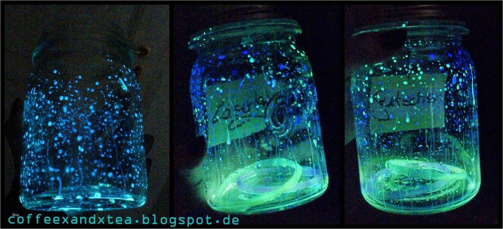 Coffee and Tea DIY glow in the dark jar laser tag