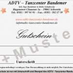 Gutschein Vorlage Musical Erstaunlich Adtv Tanzcenter Bandemer Gutscheine