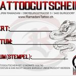 Gutschein Vorlage Tattoo Angenehm Tattoo Gutschein Vorlage Prime Gutscheincode