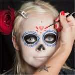 Halloween Schminken Vorlagen Großartig Halloween Kinder Schminken Da De Los Muertos Make Up