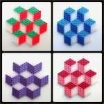 Hama Bügelperlen Vorlagen Erstaunlich Illusion Coasters Hama Beads Imyby Mehr