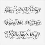 Hand Lettering Vorlagen Download Fabelhaft Happy Valentine S Day Hand Lettering Scalable and Editable