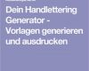 Handlettering Vorlagen Angenehm Dein Handlettering Generator Vorlagen Generieren Und