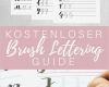 Handlettering Vorlagen Kostenlos Schönste Kostenloser Brush Lettering Guide Art