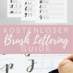 Handlettering Vorlagen Kostenlos Schönste Kostenloser Brush Lettering Guide Art