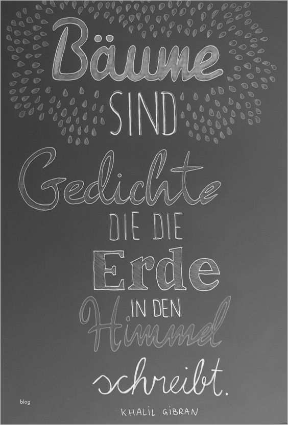 Khalil Gibran Bäume handlettering Sprüche