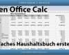 Haushaltsbuch Excel Vorlage Mac Best Of Einfaches Haushaltsbuch Erstellen Open Fice Calc