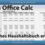 Haushaltsbuch Excel Vorlage Mac Best Of Einfaches Haushaltsbuch Erstellen Open Fice Calc