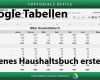 Haushaltsbuch Excel Vorlage Mac Schönste Einfaches Haushaltsbuch Erstellen Google Tabellen