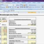 Haushaltsbudget Excel Vorlage Großartig Monatsbud Familie Schweiz