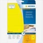 Herma Special Etiketten Vorlage Gut Herma Universal Etiketten Special 105 X 42 3 Mm Gelb