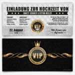 Hochzeitskarten Vorlagen Kostenlos Cool Einladungskarten Zur Hochzeit Als Vip Ticket In Gold