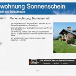 Homepage Vorlagen Kostenlos Bewundernswert Homepage Für Ferienwohnung Erstellen