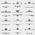 Illustrator Vorlagen Kostenlos Cool ornamentos Con Coronas Vector Gratis