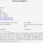 Impressum Nach 5 Tmg Vorlage Schön Impressum Einer Einzelfirma Vorlage Zum Download