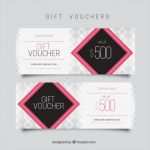 Indesign Gutschein Vorlage Fabelhaft Gift Voucher Template with Pink Square Vector