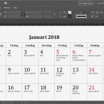 Indesign Vorlage Kalender 2018 Luxus 2018 års Kalendermall – Idespiran