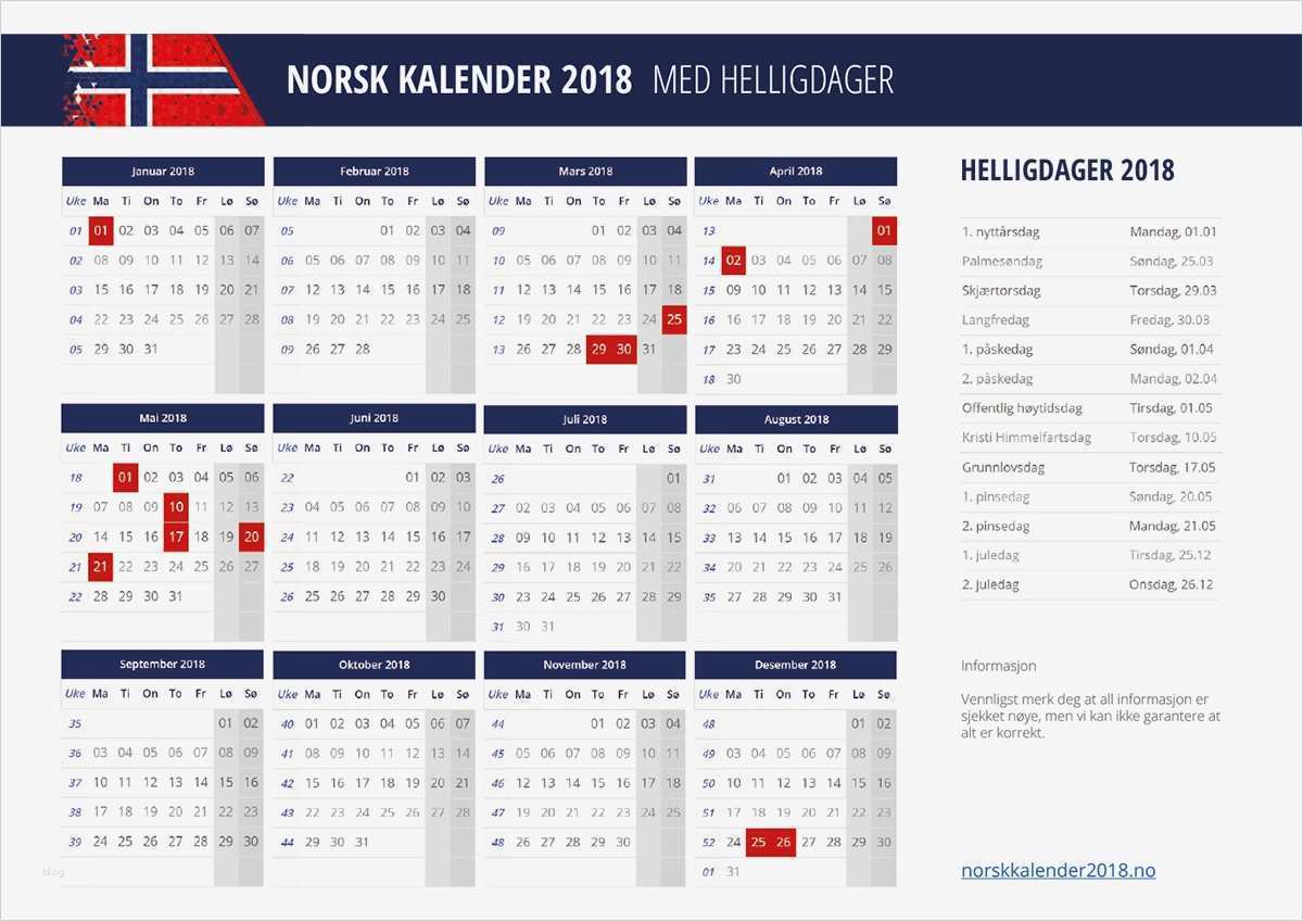 Kalender 2018